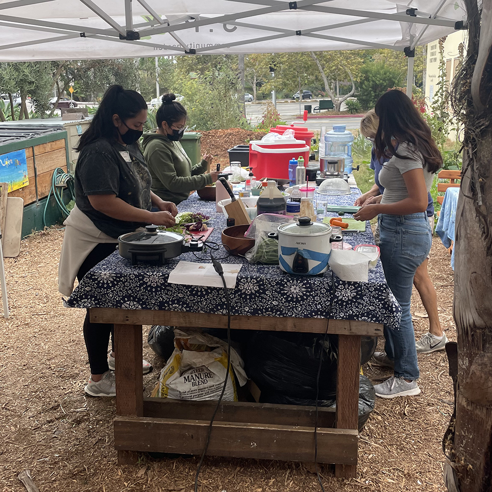 S.P.Y. Safe Place for Youth Volunteering food prep