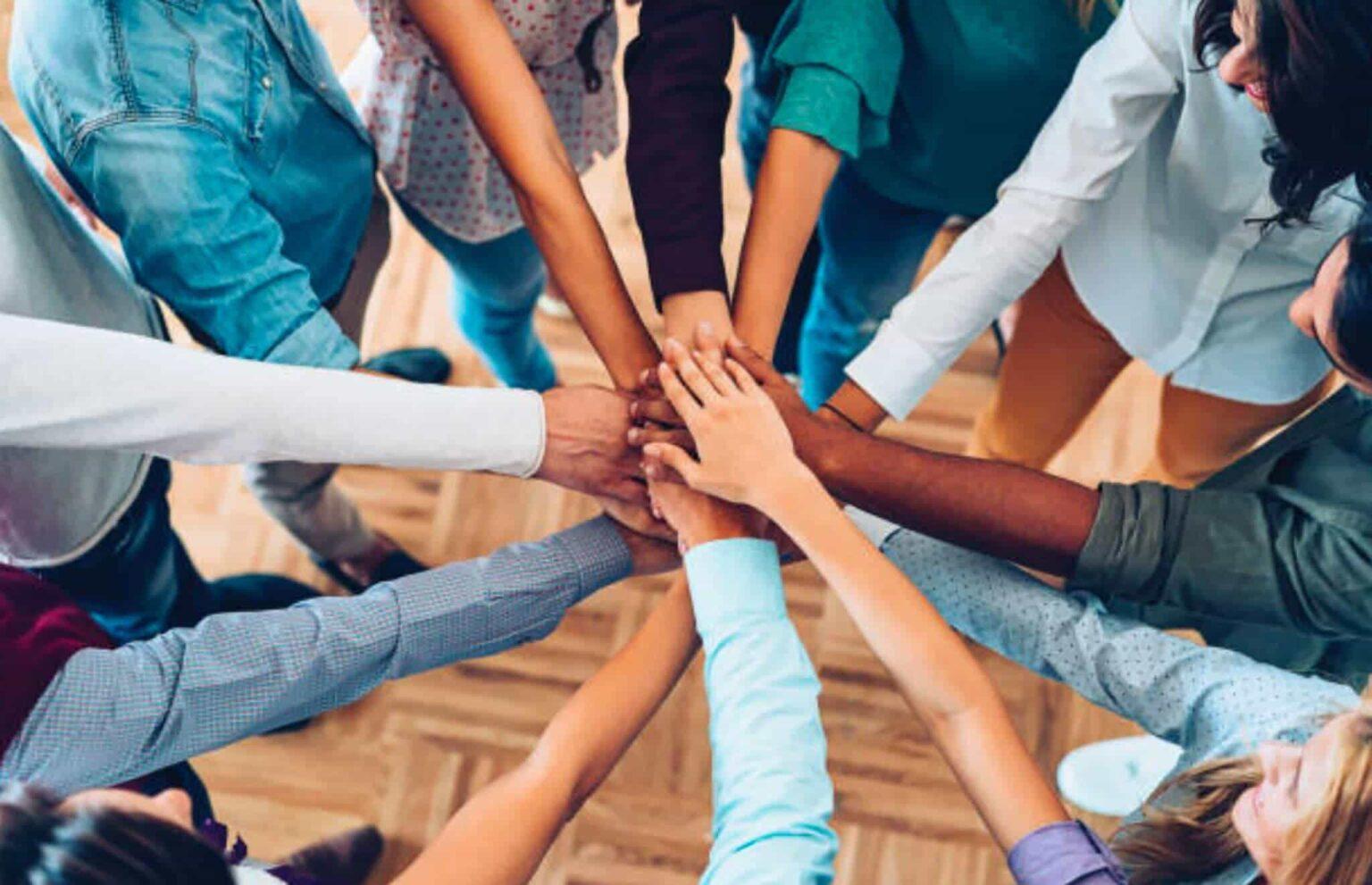 colaboración de carreras de trabajo en equipo